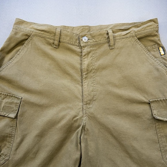 REI Pants Men's 36 X 31 Green Canvas Cargo Convertible Hiking Trousers - Picture 1 of 8
